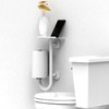 AquaChase 3-in-1 Toilet Safety Grab Bar with Built-in Tissue Paper