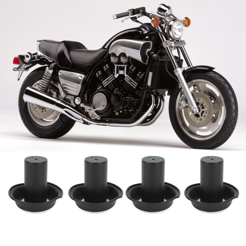 4sets Carburetor Vacuum Diaphragms Plunger Kit Replacement for Vmax 1200