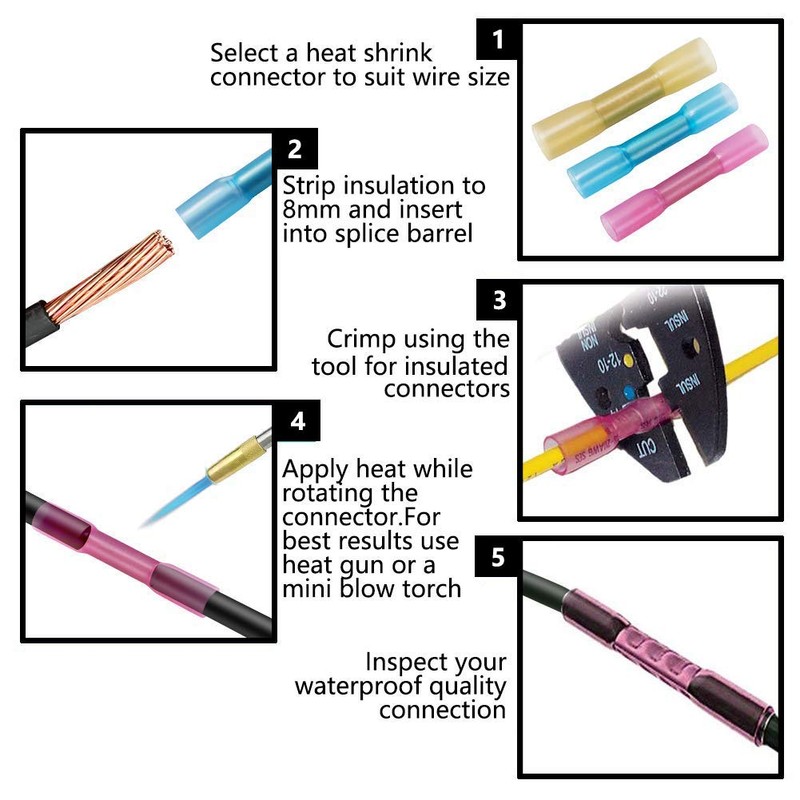 CESFONJER Heat Shrink Wire Connectors | Crimp Connectors | Waterproof