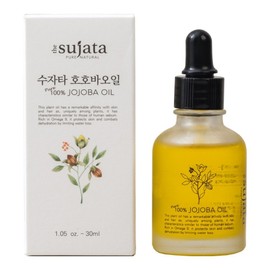 Sujata Jojoba Oil Cold Pressed Unrefined Pure, 30ml, 1 Piece / 수자타 호호바오일 냉압착 비정제 퓨어, 30ml, 1개