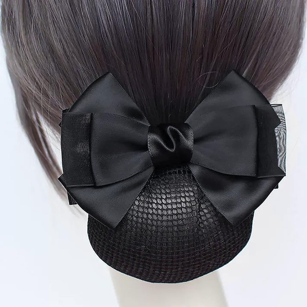 Town Wave Chignon Chignon Net Ribbon with Net Bun Hair