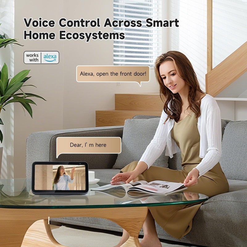 JAIOTlink 5 in 1 Smart Lock for Front Door, Keyless