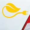 Car Sticker Eco Electricity Environment Electricity Natural 17 x 10