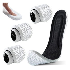 Set of 2 Insoles, Sports Insoles, Insoles, Support, Ultra Lightweight, Antibacterial, Deodorizing, Anti-fatigue, Shock Absorption, Soft, Breathable, Absorbs Sweat Insole, Soft Cushion, Insole, Latex,