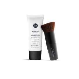 Jerome Alexander My Color Self Adjusting Foundation in 1oz/30ml Tube with Kabuki Brush - DarK