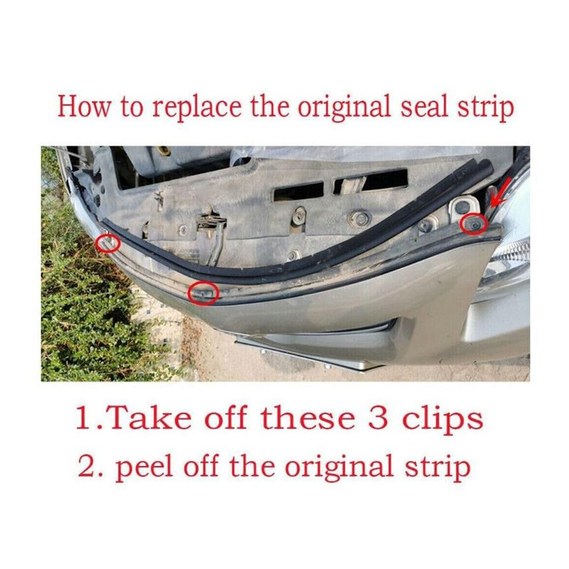 Car Back-Engine Hood Sealing Strip Rubber Weatherstrip for Toyota Corolla