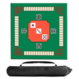 SALUDABLE Mahjong Mat Mahjong Table Goods Mahjong Table Beginners Mahjong Game Jong Table with Storage Bag