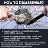 TAIXING Bicycle Chain Whip, Sprocket Puller Gear Puller Kit, Sprocket