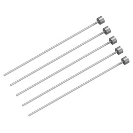uxcell 5Pcs Straight Ejector Pins, 2mm (0.08") Dia. SKD61 Round Tip Punch 100mm (4") Long for Mechanical Maintenance