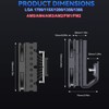 Low Profile CPU Cooler:75mm Height CPU Air Cooler 8 Heatpipes