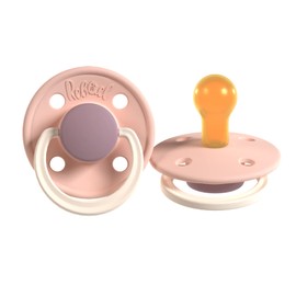 Rebael Fashion Dummy, Natural Rubber/Latex, Made in Denmark, BPA-Free, Cherry Shape Teat, Tornado Plum Mouse, Size 2 (6+ Months)