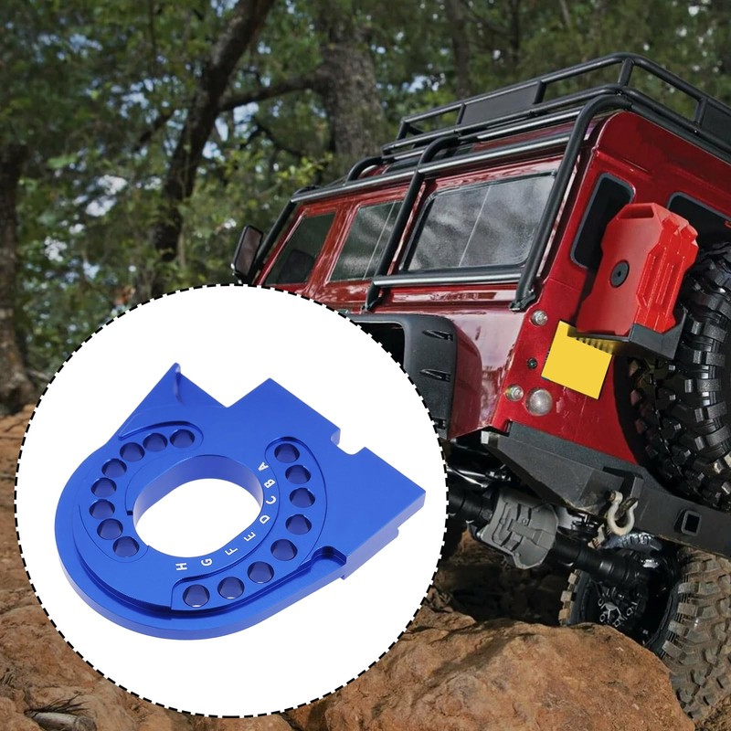 eMagTech Aluminum Motor Mount Plate Compatible with Traxxass 1/10 RC
