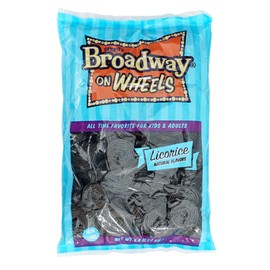 Broadway Black Licorice Wheels Candy, 4.4 Pound Bulk Bag, Licorice Wheels Candy