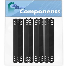 4-Pack BBQ Grill Heat Shield Plate Tent Replacement Parts for Bhg 720-0783H - Old - Compatible Barbeque Porcelain Steel Flame Tamer, Guard, Deflector, Flavorizer Bar, Vaporizer Bar, Burner Cover