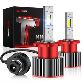 Torchbeam D2S/D2R HID Bulbs, 22000 Lumens 85122 66240 66040 66240CBI Xenon HID Bulbs, 8000K 45W for HID Assembly, Pack of 2