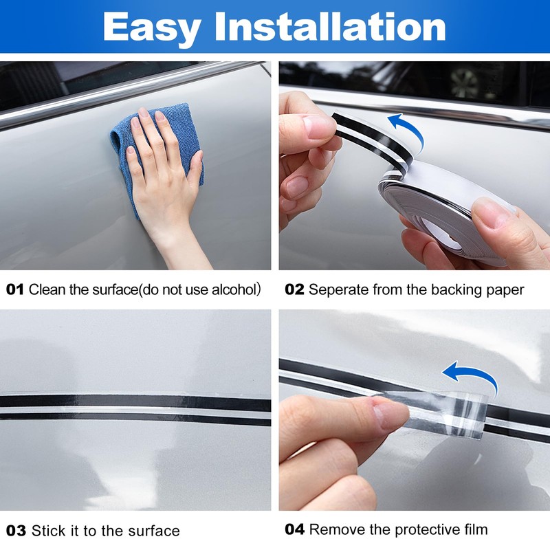 Spurtar Car Pinstripe Tape, 2 Rolls x 32Ft Pinstriping Automotive