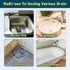 Drainsoon 30 Inch Drain Snake Drain Clog Remover, Upgraded Anti-Break