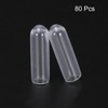 uxcell 80pcs Rubber End Caps 4mm ID PVC Vinyl Round
