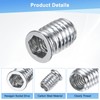 M METERXITY 20-Pack Threaded Inserts for Wood, 3/8-16x20mm Hex Drive