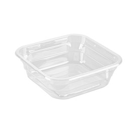 Restaurantware Deli Container 50 Pack of 8 oz Square Disposable Plastic Food Container Leak-Resistant Cold Snack Box Clear