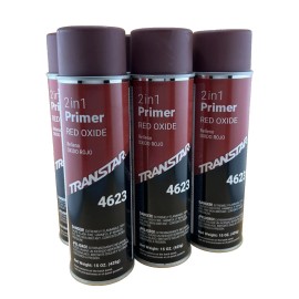 TRANSTAR 4623 - 2 in 1 PRIMER - RED OXIDE 15oz. - 6 CANS - FREE SHIPPING