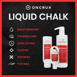 ONCRUX Liquid Chalk - Sweat Resistant, Mess Free Lifting Chalk - Made in USA - Superior Hand Grip for Weightlifting, Rock Climbing, Gymnastics, Crossfit, Powerlifting