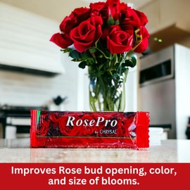 Chrysal RosePro Rose Food (75 Liquid Paquets x 1 Qt) — Rose and Flower Care to Increase Vase Life — Flower Arrangements Supplies — Ideal Florist Supplies — Floral Supplies for Fresh Flowers