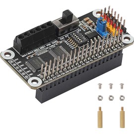 WatangTech Motor & Servo Driver HAT for Raspberry Pi | Dual TB6612FNG + PCA9685 | 2X DC Motors & 6X Servos Control | I2C Interface