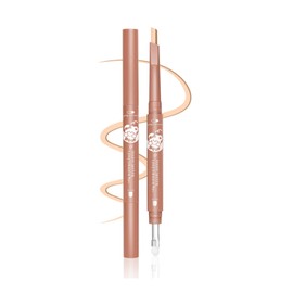 EXWICH Tear Bag Pen, Natural Apricot Color, Increases 3D Sensation, Easy to Blur, Eye Makeup, Pencil Type, Natural Color, Brightens Your Lower Eyelids (01-Natural Apricot)