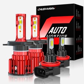 CHUSYYRAY For Honda CRV 2007 - 2014 CR-V LED Headlight Fog Light Hi/Low Dual Beam Bulb