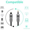 EMK Optical Audio Cable Toslink to Mini Toslink Cable 3.5
