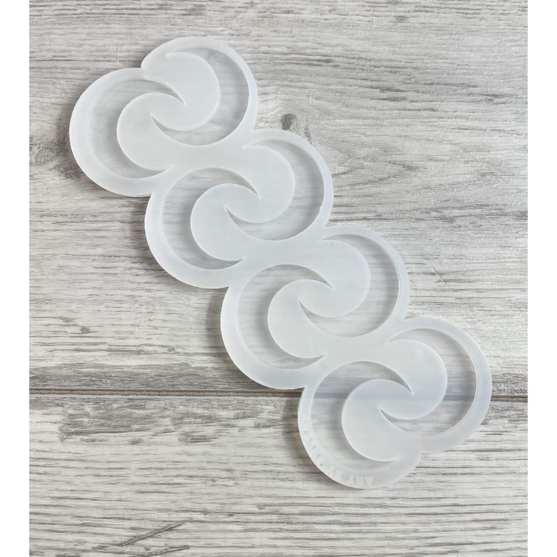 Extended Zodiac Moon Lunar Sway Silicone Mold Flexible Fondant Food