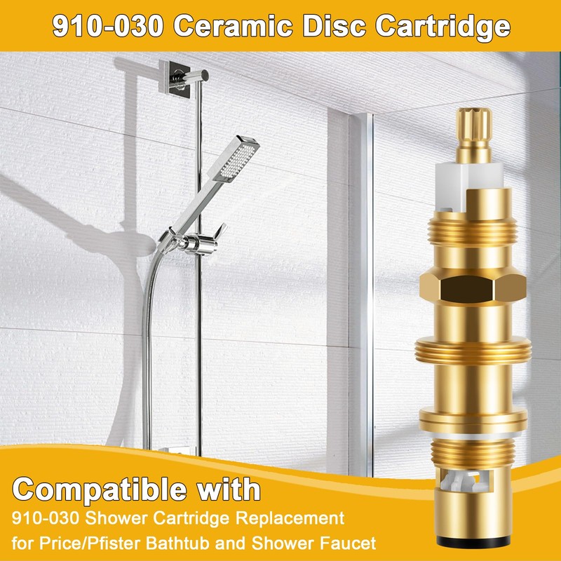 910-030 Ceramic Disc Cartridge Replacement, Compatible with Price/Pfister Shower and