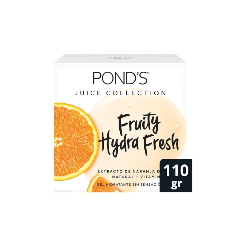 POND'S Cuidado Facial Fruity Hydra Fresh Naranja, Gel Hidratante, 110