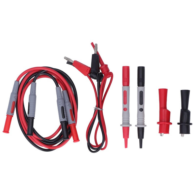 Multimeter Test Kit Connecting Leads Testing Hooks Crocodile Clips Meter