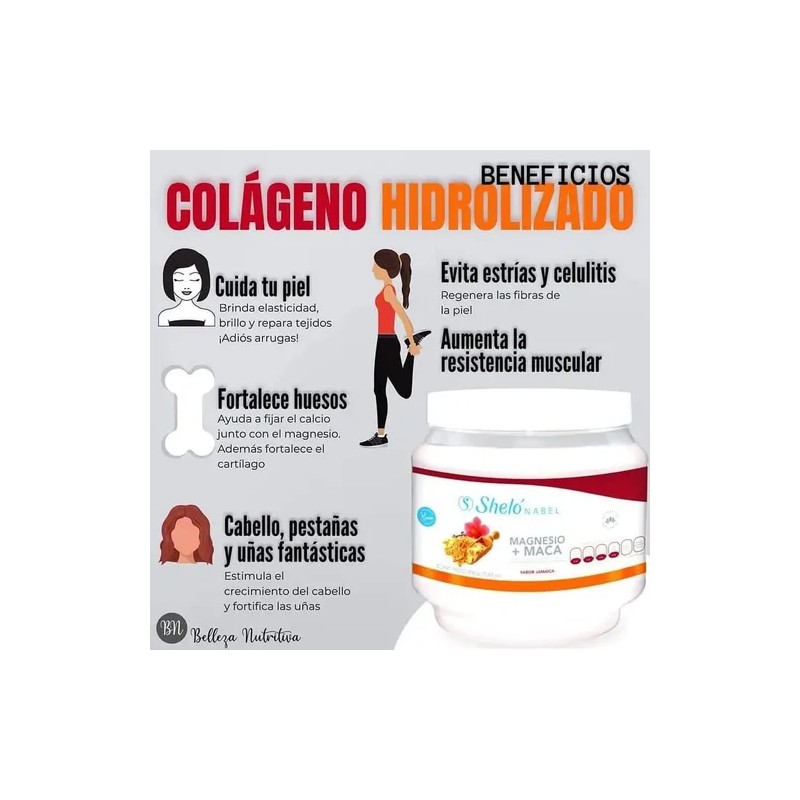 Colágeno Magnesio + Maca / Fortalece Huesos & Da Rendimiento