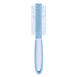 Cylinder Curly Hair Comb Plastic Handle Round Roll Hair Brush Anti-Static Daily Salon Styling Wavy Hair Round Comb Hairbrush Hairdressing Tool for Women Girl Gift