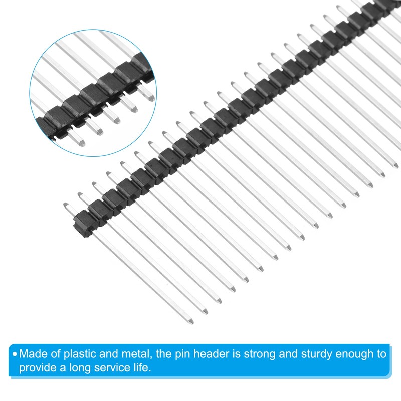 PATIKIL Pack of 20 DIP Pin Headers Single Row 40P