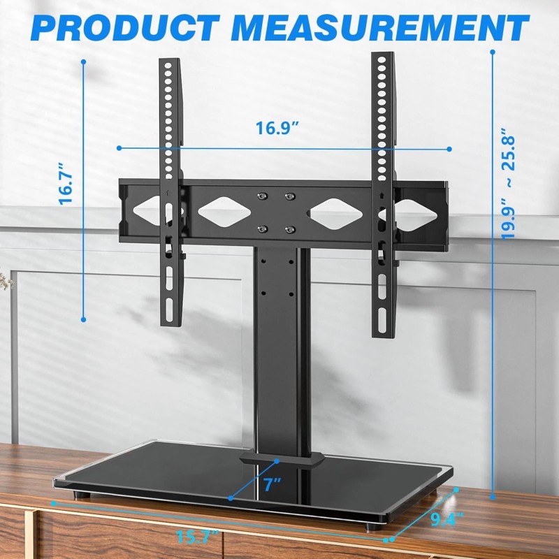 Rfiver Universal Table Top TV Stand Base Replacement for Most