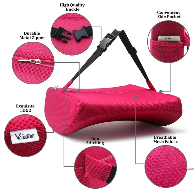 Valuetom Premium Memory Foam Lumbar Cushion 3D Mesh Lumbar Support