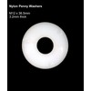 Nylon Penny Washers M12 x 37mm Outer Diameter x 3mm