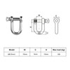 TERF M5 Heavy Duty Commercial D-Shackle Steel M5 (5mm) D-Shackle