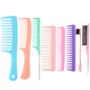 8 PCS Hair Combs for Women Men,Slick Back Hair Brush,Edge