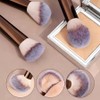 13-Piece Makeup Brush Set for Everyday Cosmetic Application – Wool