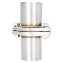 YRAG-PART Exhaust Pipe Connector， 2.25 Inch 2 Bolts Quick Fix Exhaust Bolt, Exhaust Flange Repair Kit & Stainless Steel Exhaust Flange Repair Pipe Kit(2.25")