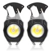 MAKDAK 2PC Keychain Flashlight Rechargeable Cob Keychain Work Light 7