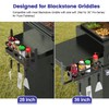 Geesta Upgraded Griddle Caddy for 28"/36" Blackstone Griddles, BBQ Accessories