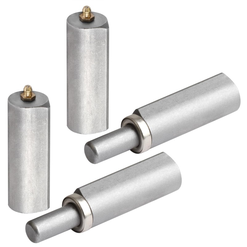 MOUNTAIN_ARK 2 Pack 7-1/2" Weld On Bullet Hinge with Grease