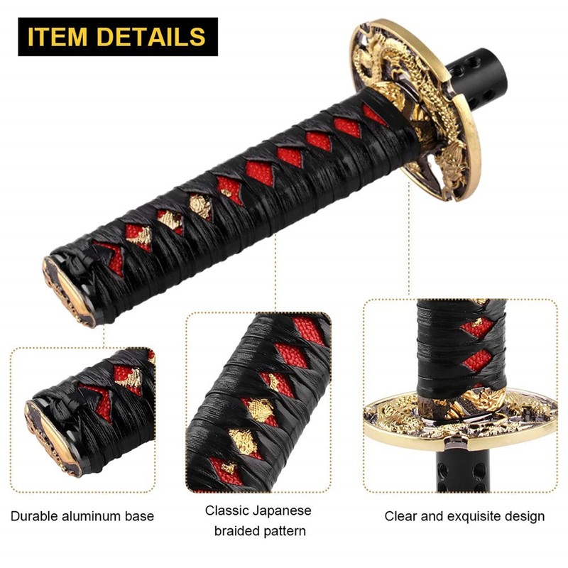 RYANSTAR Samurai Sword Automatic Shift Knob Universal Compatible with Lock/Button