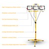 30000 Lumen Work Lights with Stand, 300W Three Head LED